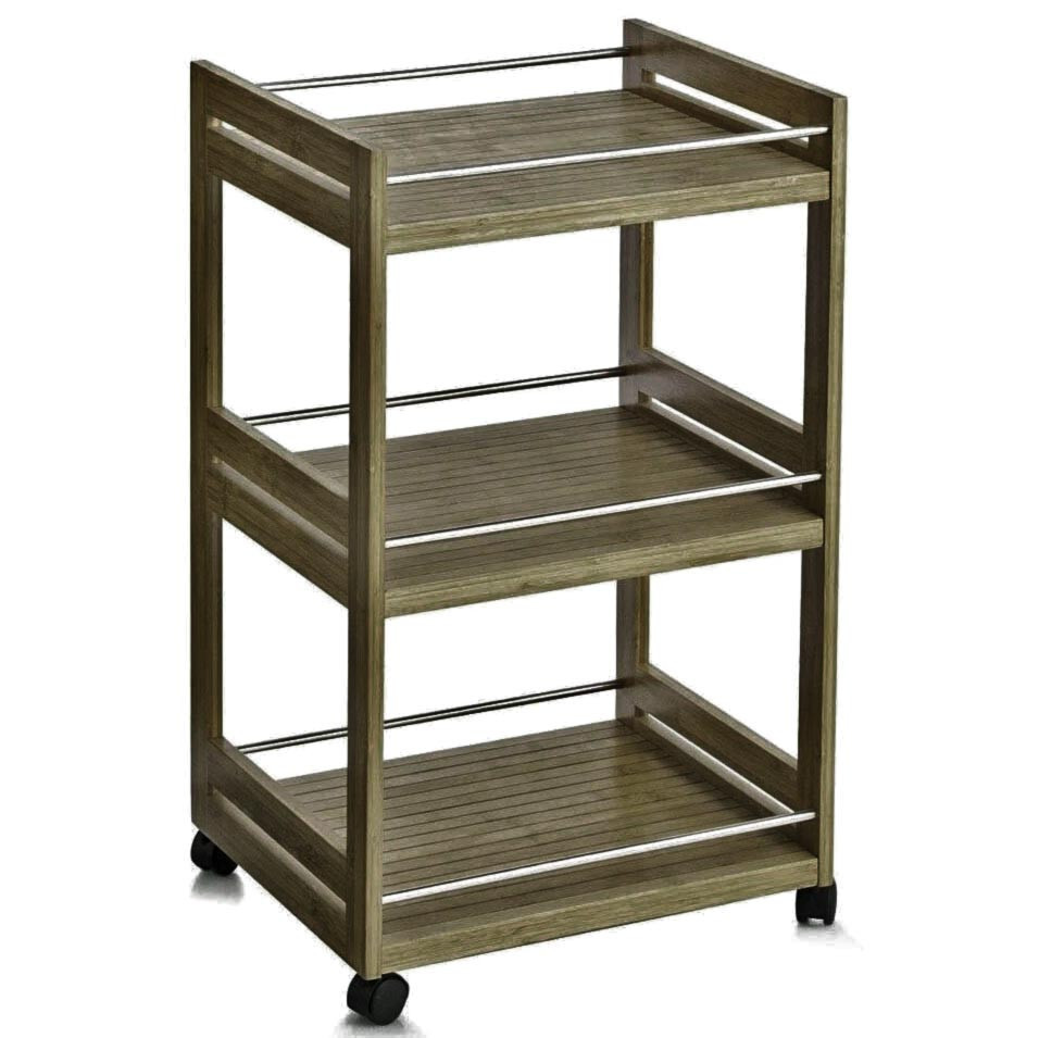 Етажерка для ванної на коліщатах "Гарбер" палісандр Миколаїв - фото 1