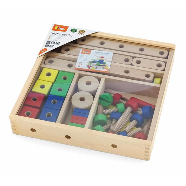 Дерев'яний конструктор Viga Toys 53 деталі (50490) Харків - фото 8