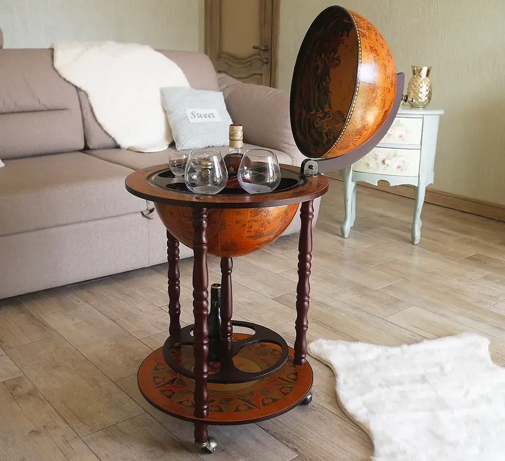 Глобус бар на пол Древняя карта коричневый сфера 36 см Гранд Презент mastersem Киев - изображение 2