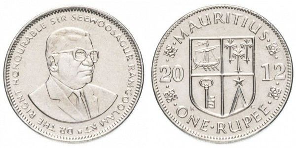 Монета 1 рупия 2012, Маврикий Полтава - изображение 1