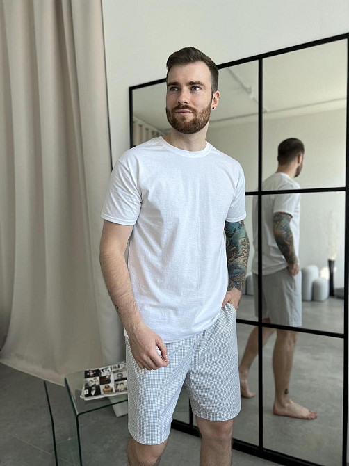 Шорти DUO унісекс, клітинка грейдж Київ - фото 5