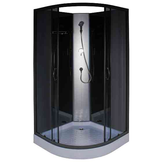 Душовий бокс півкруглий без даху SAN L90GBB BRAVO (3уп.) Київ