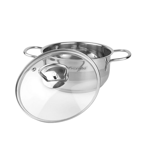 Каструля нержавіюча сталь 5,5л 24*13,5см 5415 KAMILLE Житомир - фото 4
