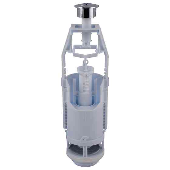 Зливний клапан бачка унітазу OPTIMUM з подвійним режимом зливу (хромована кнопка) OPTI 0510 Киев