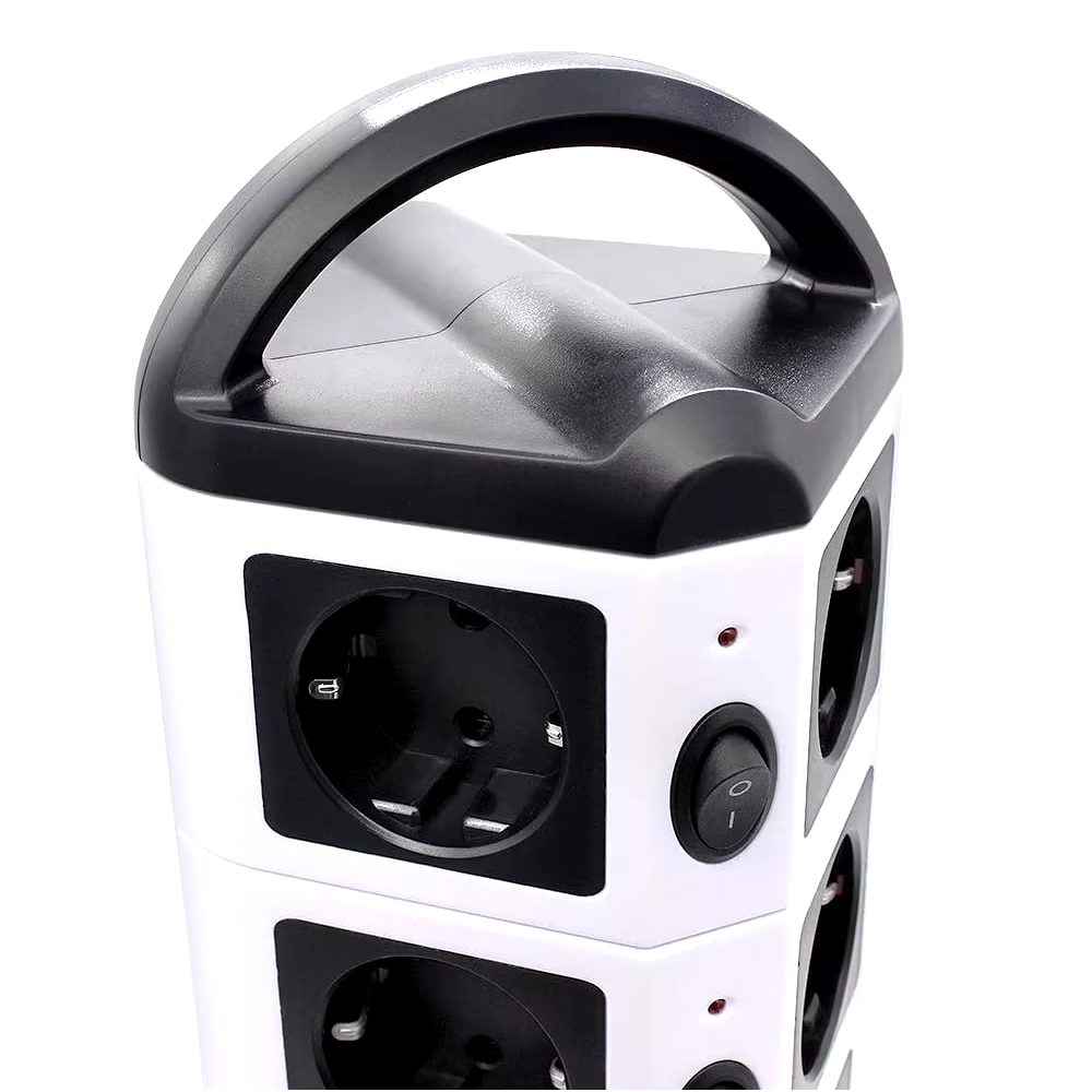 Удлинитель переноска сетевая на 11 розеток с USB длина 1.8м, в цвете белом Каменец-Подольский - изображение 2