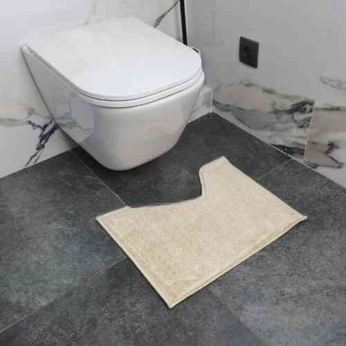 Набір килимків для ванної кімнати 2шт 50*80см+40*50см U-виріз Ромб Smile бежевий поліпропілен Дариана Житомир