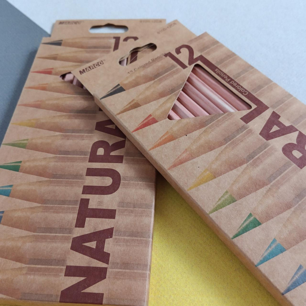 Олівці кольорові Marco 12 кольорів Natural Київ - фото 1