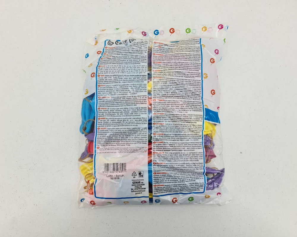 Повітряні кульки Панч-Болл асорті пастель 18" (45 см) 100 шт (1 пач.) Харків - фото 2