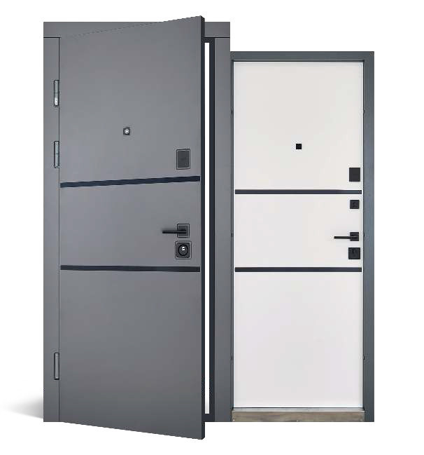 Вхідні двері Abwehr Megapolis MG3 Limana 443 Кварцит + Білий супермат 860*2050 мм Двері вхідні для дому Київ - фото 3