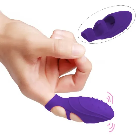 Вібронасадка на палець "Lazy finger", колір фіолетовий Sex Aura Київ