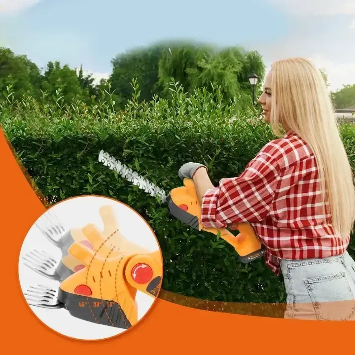 Аккумуляторные ножницы-кусторезы на 24Вт с 2 насадками по уходу за садом в кейсе Коломия - фото 3