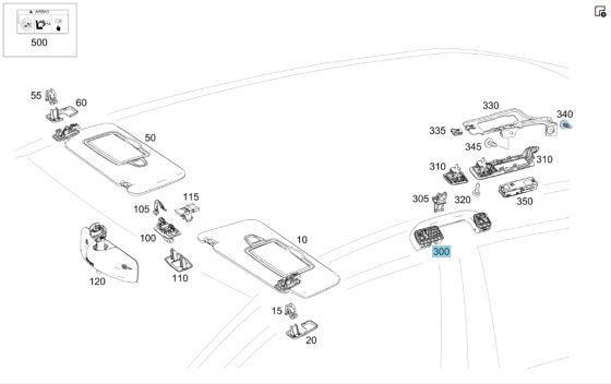 Mercedes-Benz  A1668100554 9051 Ручка стельова задня ліва чорна C-Class W205 C-class Estate S205 GLC Coupe C253 GLC X253 E-class W213 E-class S213 CLS Одеса