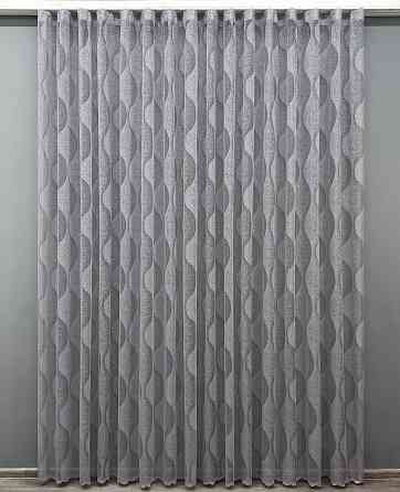 Тюль VR-Textil 1984т Жакард Сірий 400х270 см (42-1014) Київ