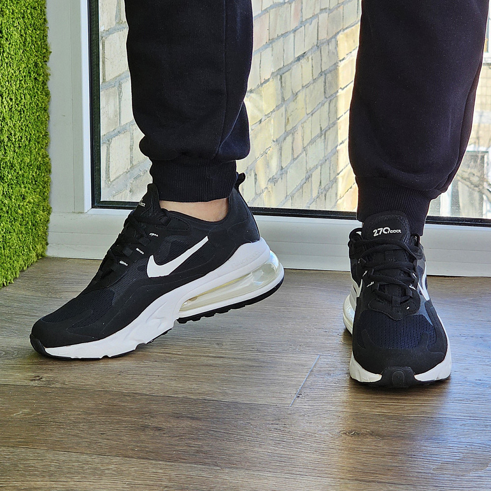 Кроссовки Nike 270 Сеточка Мужские Черные Найк с Амортизацией Летние (размеры: 41,42,43,44,45) Видео Обзор Днепр - изображение 9