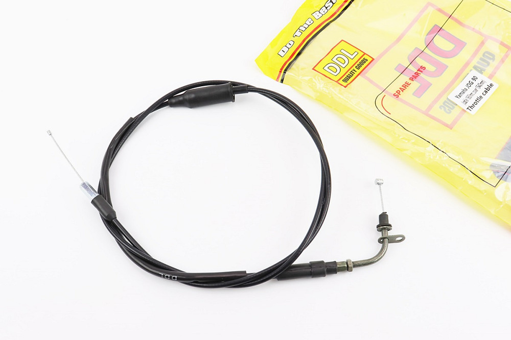 Трос газу Yamaha JOG (наконечник з внутрішнім різьбленням) (трос 166см; кожух 154см) Київ - фото 1