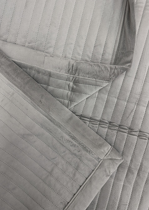 Покрывало велюровое King Size 220х240 см цвет светло-серый (85-209) Киев - изображение 8