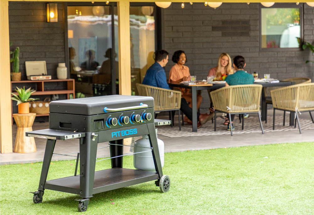 Портативный газовый гриль-планча Pit Boss Ultimate, на 4 горелки, съемный, со столом, 10813 Код: 011110 Ровно - изображение 6
