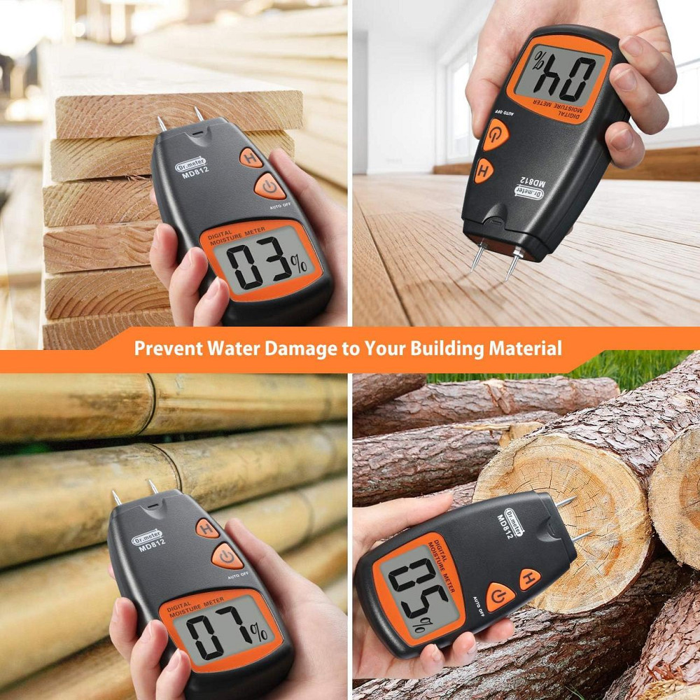 Цифровой измеритель влажности древесины MD-814 двойные щупы, крона и чехол Винница - изображение 7