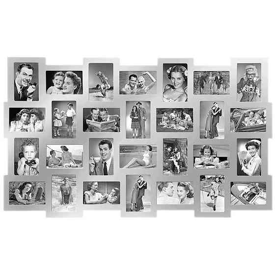 Фоторамка Collage 28, серебристая Киев