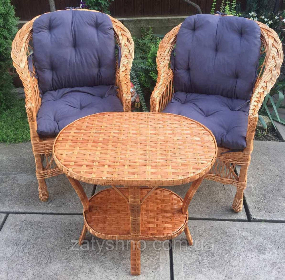 Мебель плетеная из лозы  |  Мебель из лозы с подушками |мебель плетеная с овальным столом Киев - изображение 5