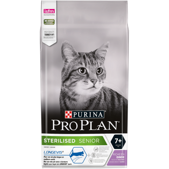 Сухий корм Purina Pro Plan Sterilised Senior для стерилізованих кішок старше 7 років (індичка) 1.5 кг Вінниця