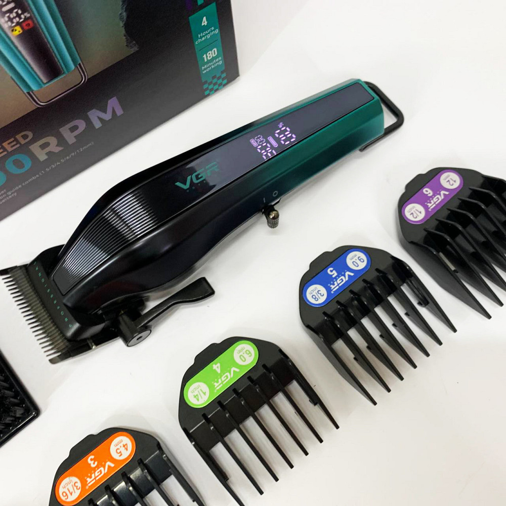 Класна машинка для стрижки волосся, Електромашинка для стрижки Бездротова машинка волосся RT-87 Львів - фото 12
