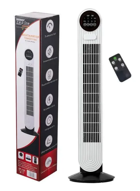 Напольный вентилятор с пультом Zepline ZP- 139 500Вт Коломыя - изображение 2