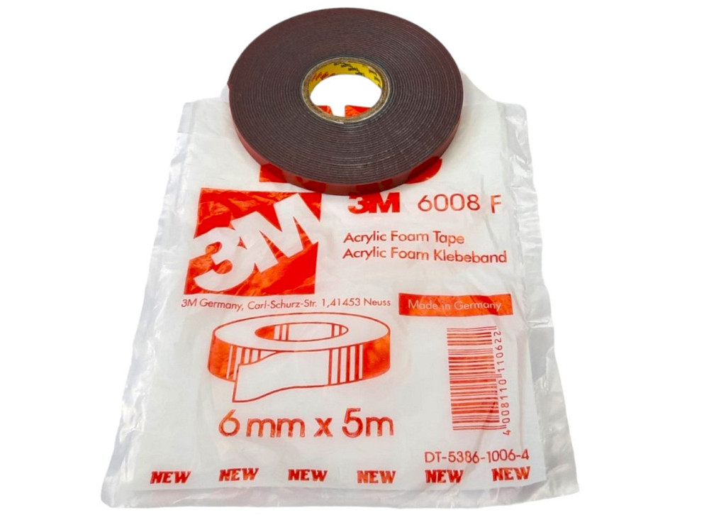 Скотч двосторонній. 3M 6008F 6мм*5м*0,8мм Вінниця - фото 1