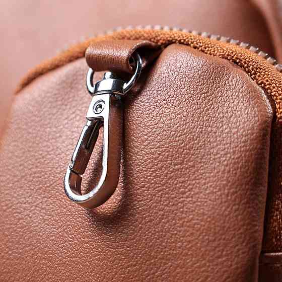 Жіноча сумка крос-боді з монетницею з екошкіри Рудий (Vintage) Київ