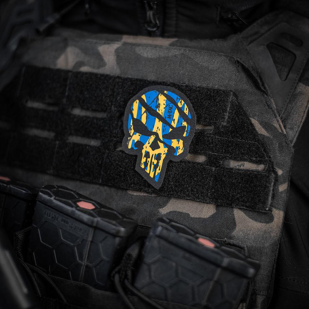 Шеврон 3D PVC на липучке M-Tac Ukrainian Punisher 