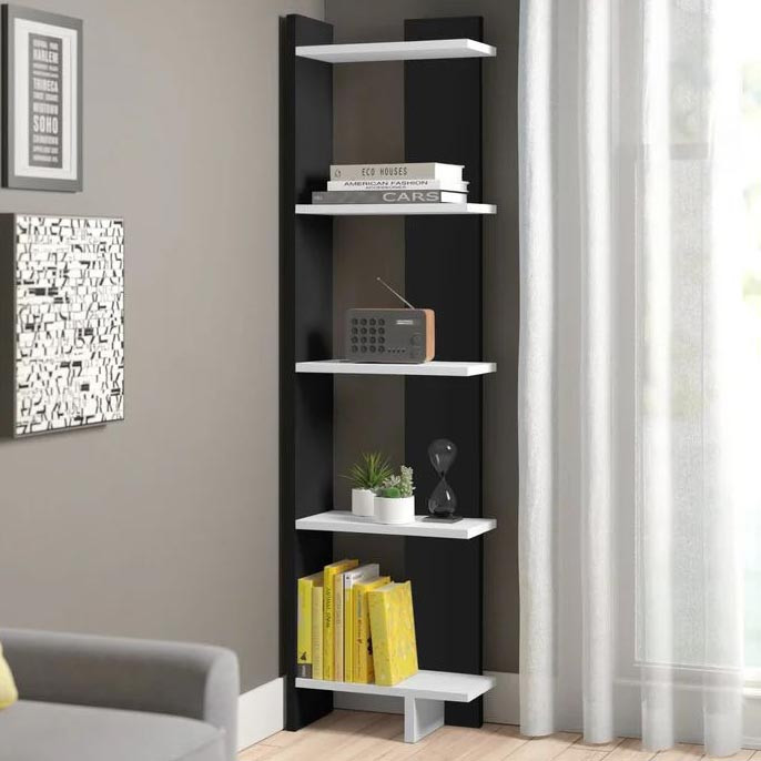 Стелаж кутовий "Мілвертон" венге-зефір Миколаїв - фото 3