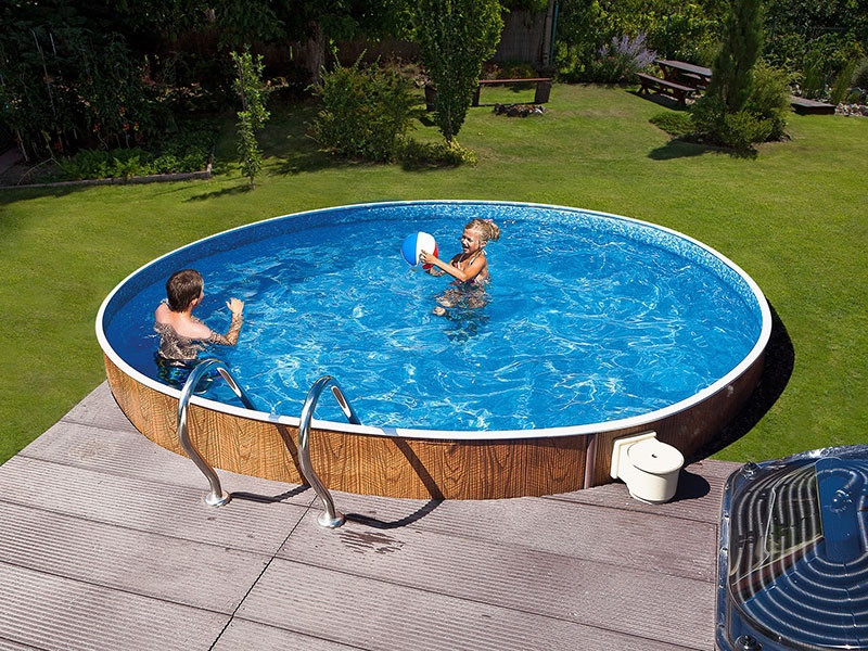 Бассейн каркасный круглый Azuro 400DL 3.6 х 1.2 м  Wood морозоустойчивый Киев - изображение 9