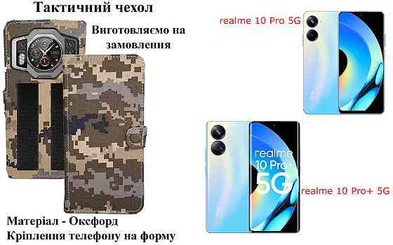 Тактический чехол для Oppo A5 2020, OPPO A5S, крепится к снаряжению на липучке Киев