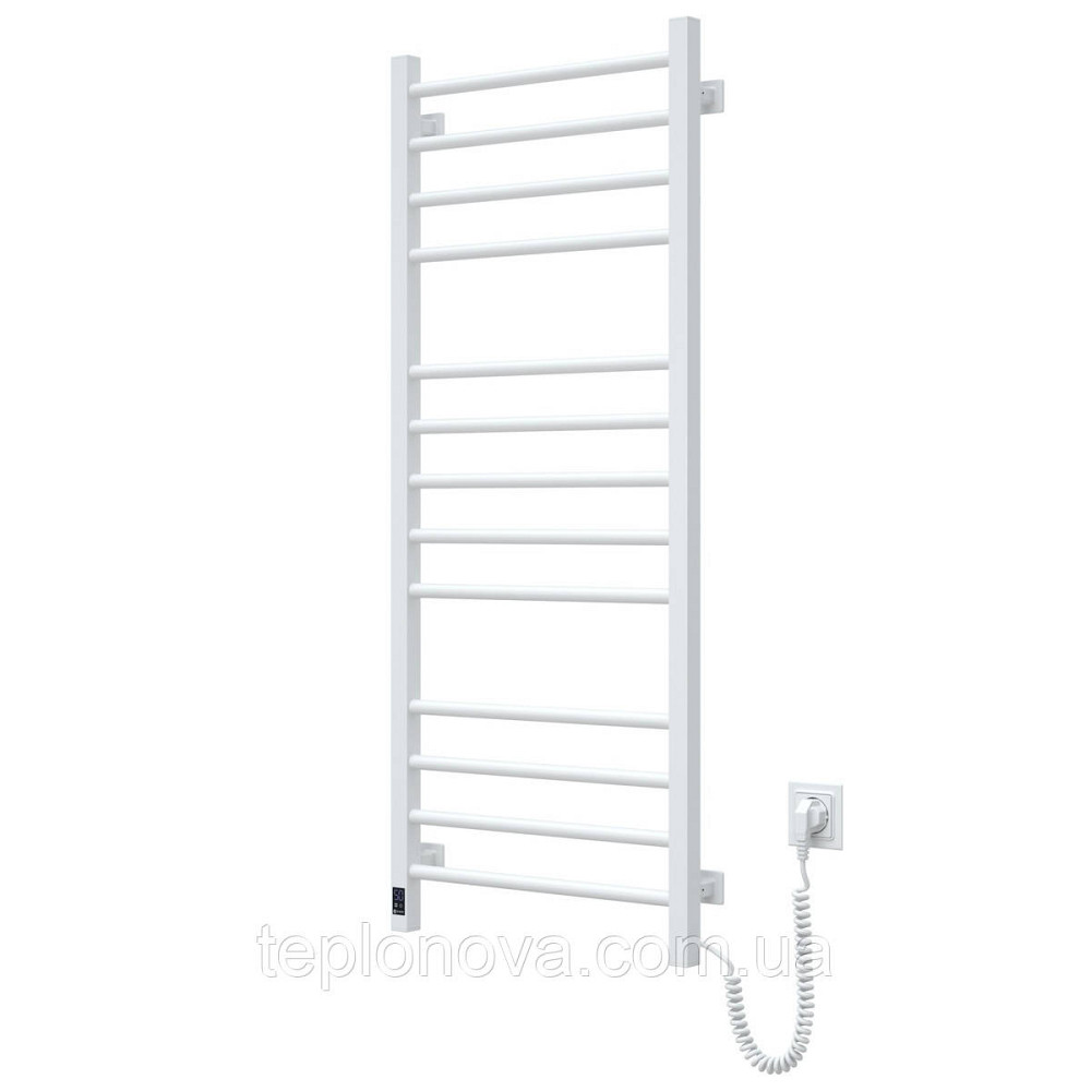 Сушарка для рушників електрична Navin Класик Квадро 500х1200 Sensor права біла Чернівці - фото 6