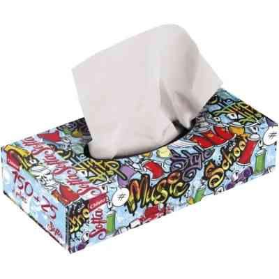 Серветки косметичні Chisto Softa Graffiti Among 2 шари 150+25 шт. (4823098412434) Вінниця