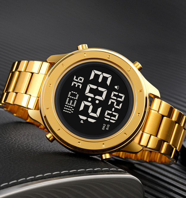 Skmei 1864SGDBK Gold-Black Steel SBR Киев - изображение 3