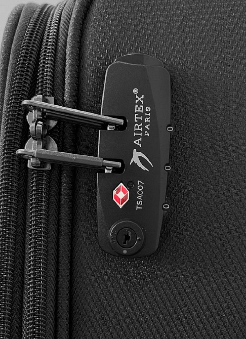 Чемодан тканевый AIRTEX 841 малый черный 4 колеса Киев - изображение 6