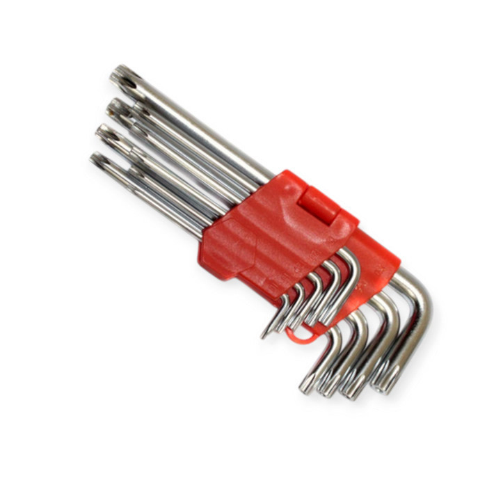 Набір ключів шестипроменевих Г-подібних TORX Т10-Т50, 9 шт середні RB-017 Мукачево - фото 1