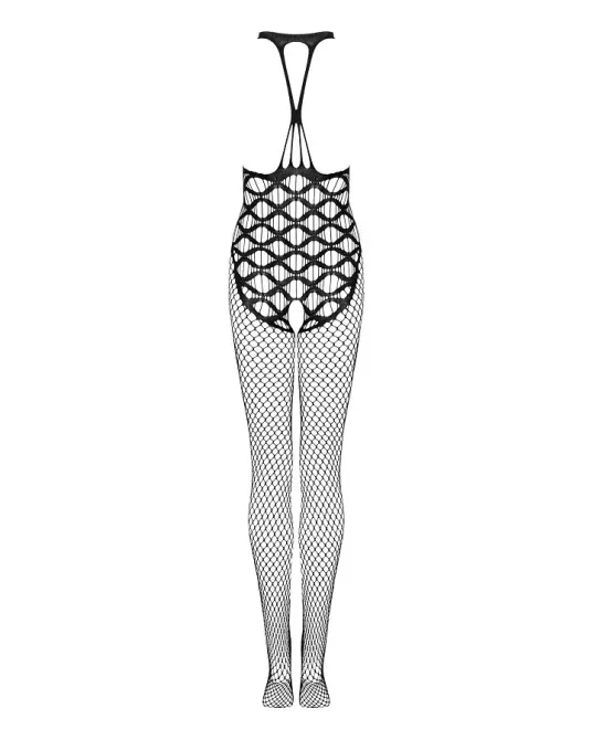 Сітчастий бодістокінг з імітацією боді Obsessive Bodystocking G332 S/M/L, black, з доступом Львів - фото 4