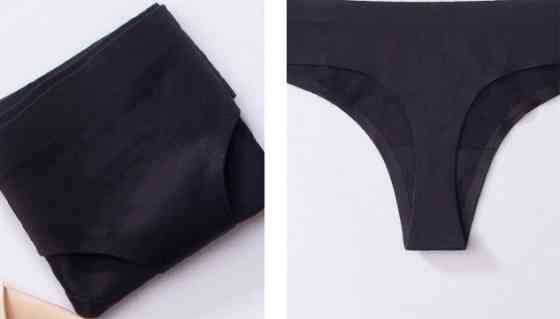 Женские бесшовные стринги 46 размер - в наборе 3шт., 80% нейлон, 20% спандекс Киев