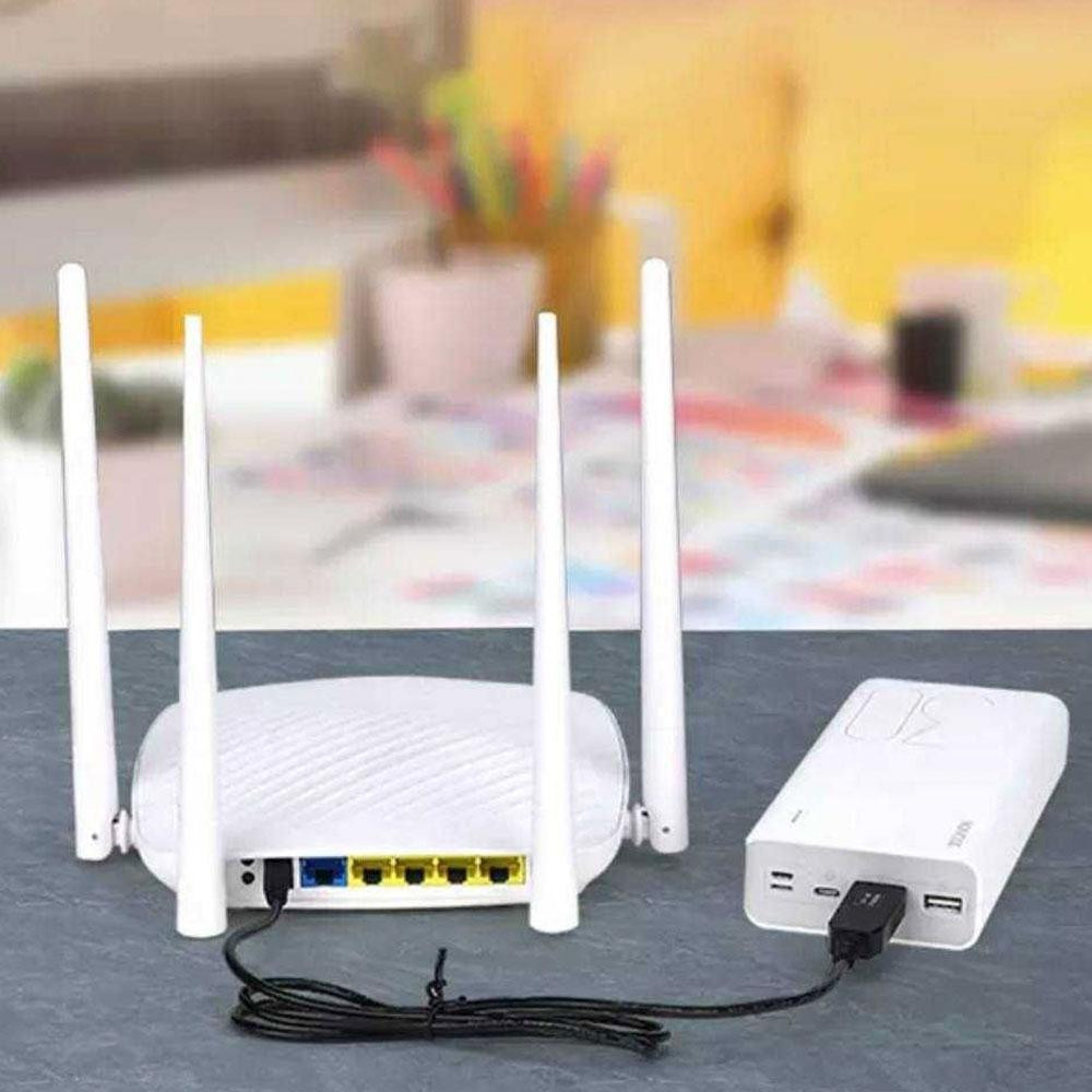 Кабель живлення з 5V на 12V для Wi-Fi роутера від повербанку / USB DC Кабель для WIFI роутера з перетворювачем Київ - фото 2
