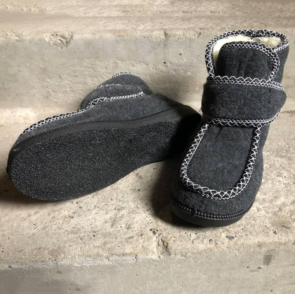 Валянки шиті, Бурки жіночі хутряні, Калоші зимові, Калоші жіночі черевики з нейлону PH-34 Львів - фото 6