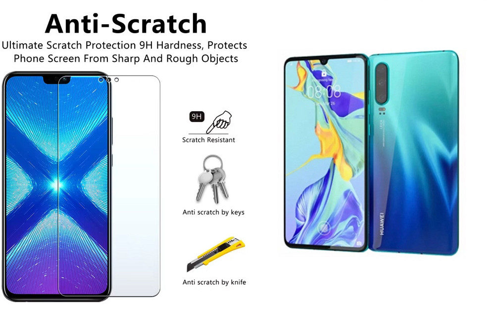 Защитное стекло NeoGlass для Huawei P30 – ультрапрозрачное и устойчивое Киев - изображение 1