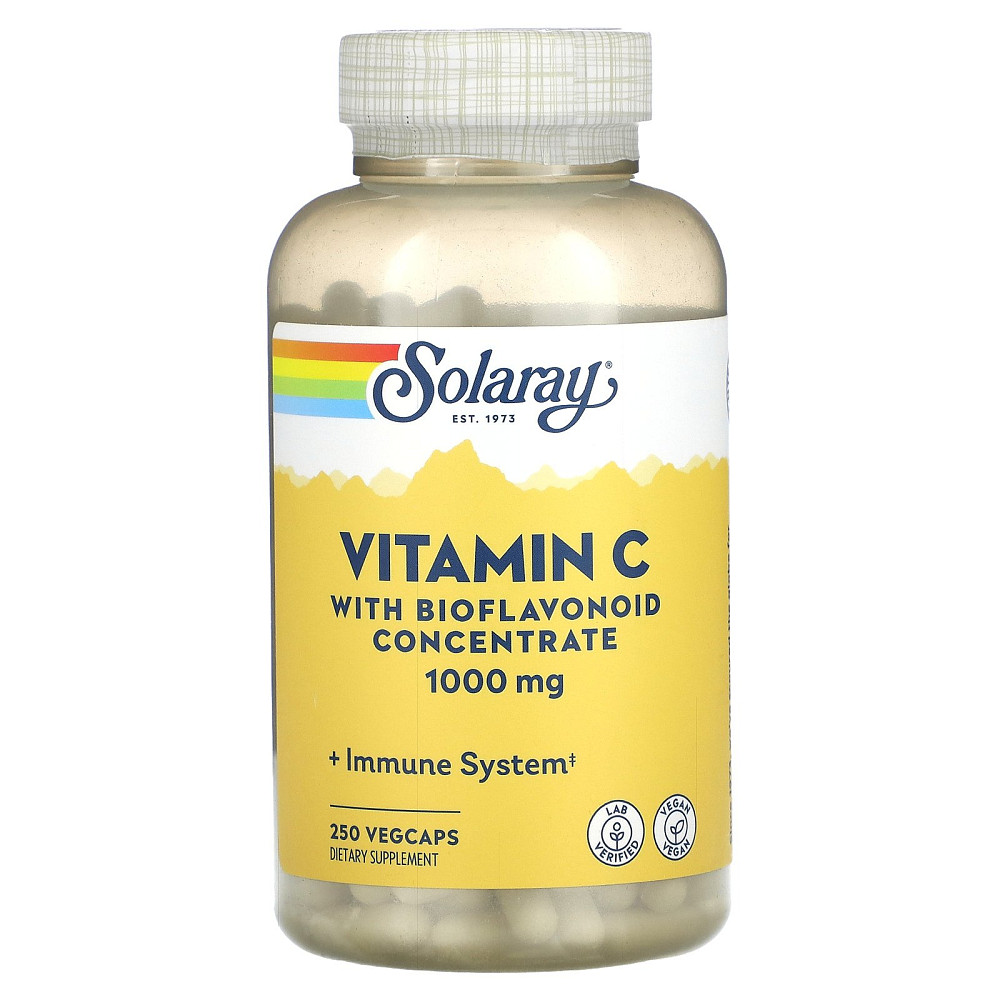 Витамин C с биофлавоноидами (Vitamin C with Bioflavonoid Concentrate) 1000 мг/50 мг 250 капсул Київ - фото 1