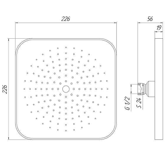 Душевая лейка Topaz NF-R2221-00 (000025163) Киев