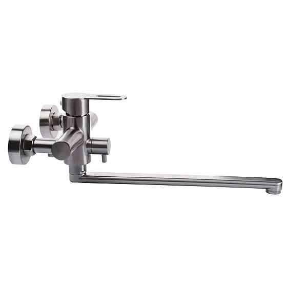 Змішувач для ванни Globus Lux RING SR-208 EURO, вилив 350мм,НЕРЖ._Комплект Київ