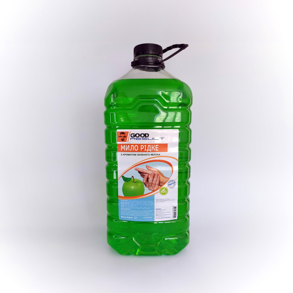 Рідке мило GOOD RESULT "Зелене яблуко" 5 л/пет Павлоград - фото 1