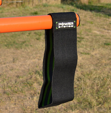Тканева гумка для фітнесу та спорту Power System PS-4092 Booty Band LVL 2 Black/Green (d_80 см. нава Кам'янське - фото 7