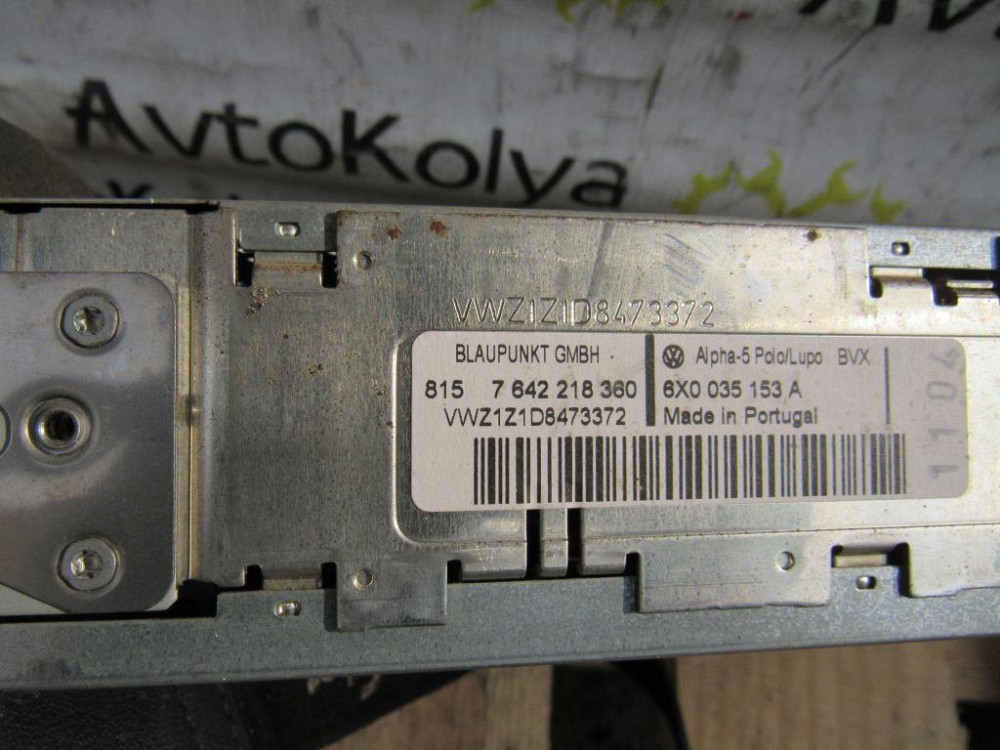Автомагнітола касетна VW T5 2004-2015 (6X0035153A) Ковель - изображение 1