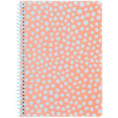 Блокнот Axent на спіралі А5 80 аркушів, клітинка, пластикова обкладинка, персиковий (8462-3-A) Вінниця